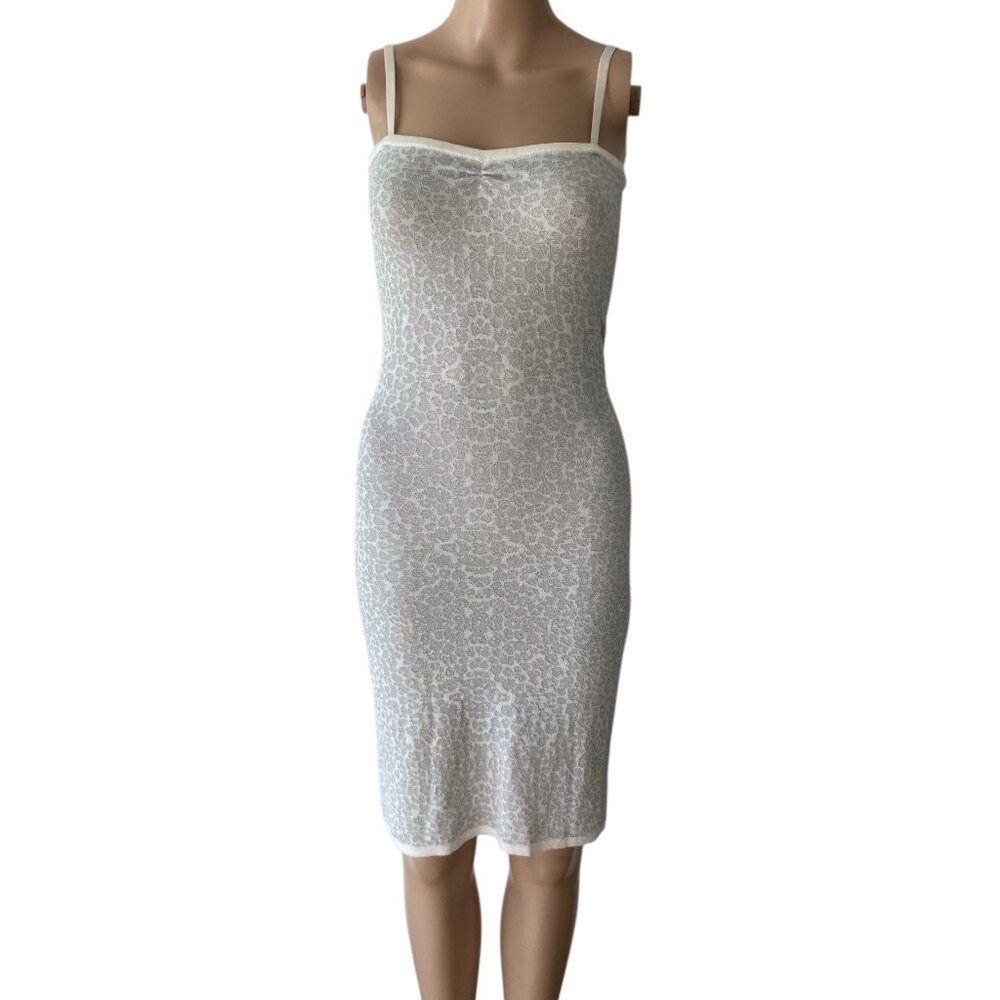 Guess Bodycon Aurelie Animal Print Size S Metallic Dress